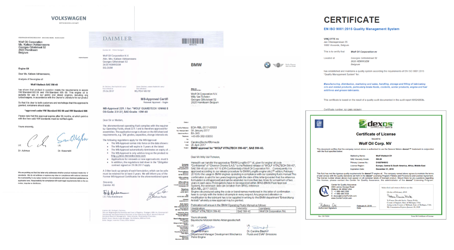 certificates